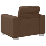 Canapé avec coussin Marron 100 x 77 x 82 cm tissu