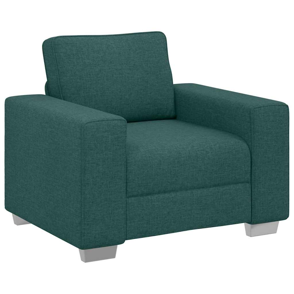 Canapé avec coussin Vert foncé 100 x 77 x 82 cm tissu