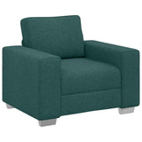 Canapé avec coussin Vert foncé 100 x 77 x 82 cm tissu