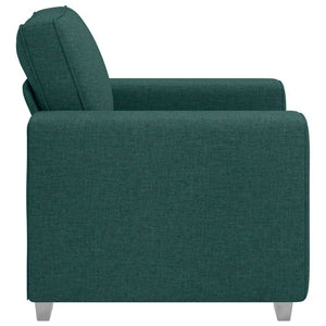 Canapé avec coussin Vert foncé 100 x 77 x 82 cm tissu