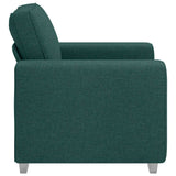 Canapé avec coussin Vert foncé 100 x 77 x 82 cm tissu