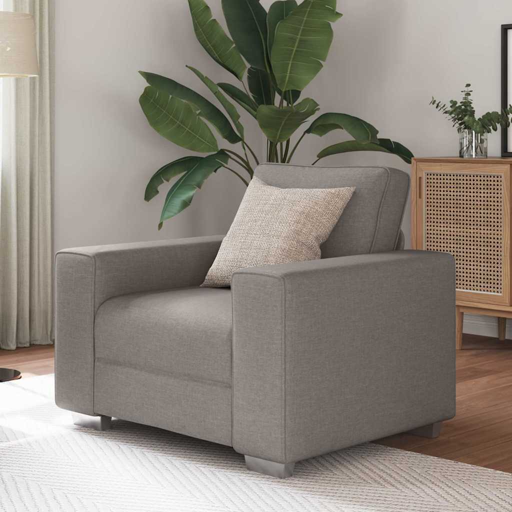 Canapé avec coussin Taupe 100 x 77 x 82 cm tissu