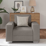 Canapé avec coussin Taupe 100 x 77 x 82 cm tissu