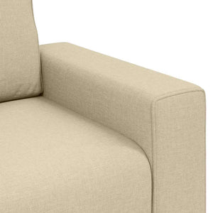 Canapé avec coussin Crème 100 x 77 x 82 cm tissu