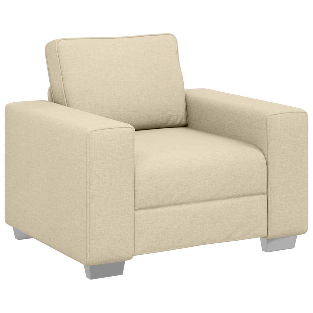Canapé avec coussin Crème 100 x 77 x 82 cm tissu