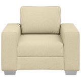 Canapé avec coussin Crème 100 x 77 x 82 cm tissu