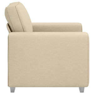 Canapé avec coussin Crème 100 x 77 x 82 cm tissu