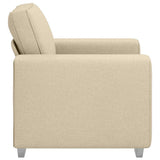 Canapé avec coussin Crème 100 x 77 x 82 cm tissu