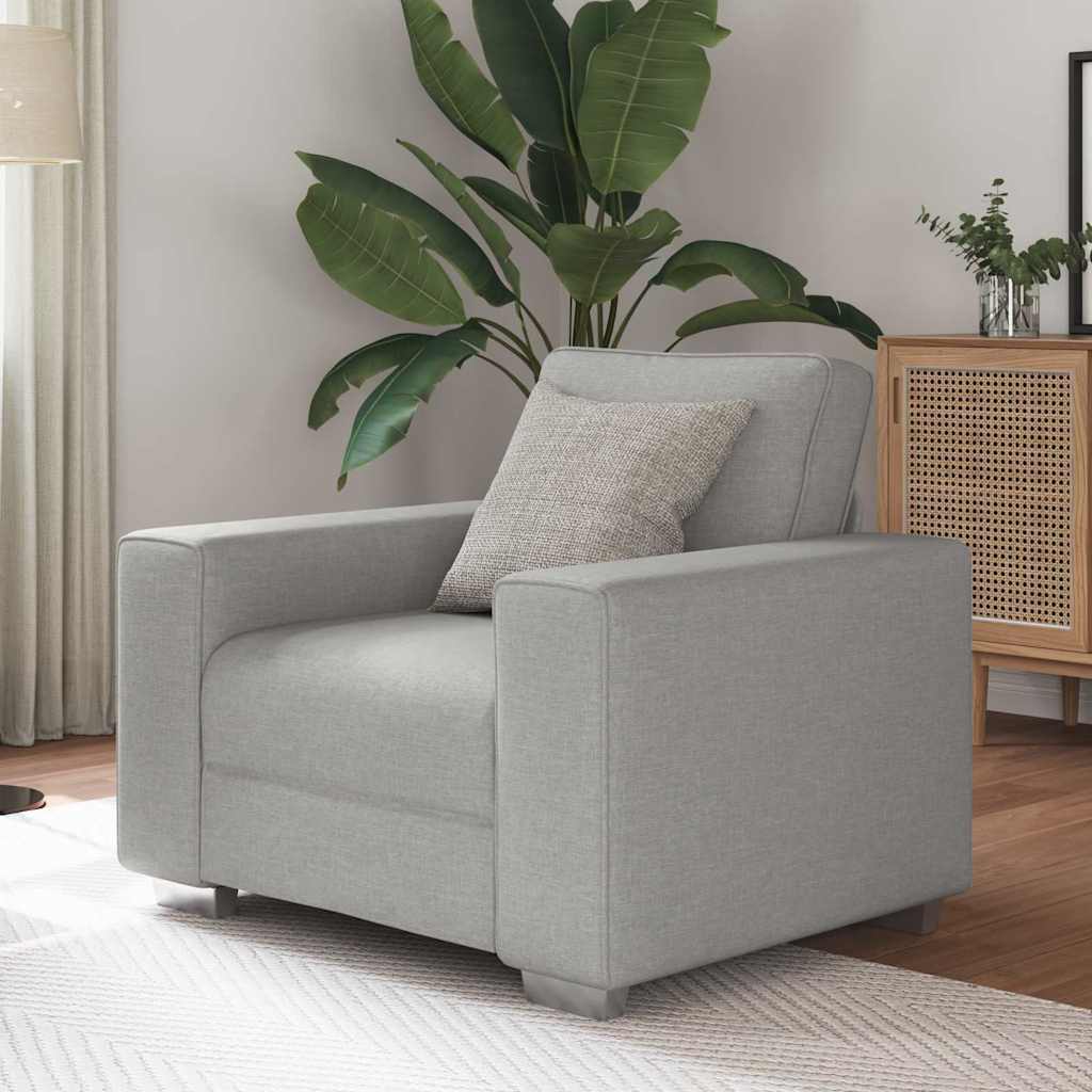 Canapé avec coussin Gris nuage 100 x 77 x 82 cm tissu