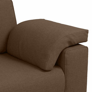 Canapé avec coussin Marron 160 x 77 x 82 cm tissu