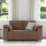 Canapé avec coussin Marron 160 x 77 x 82 cm tissu