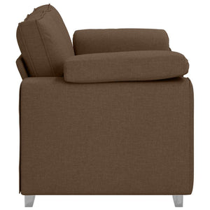Canapé avec coussin Marron 160 x 77 x 82 cm tissu