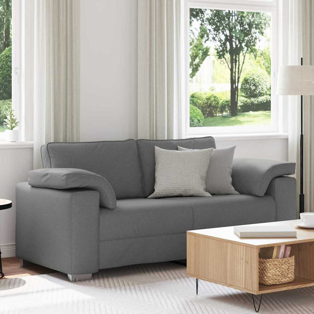 Canapé avec coussin Gris foncé 180 x 77 x 82 cm tissu