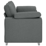 Canapé avec coussin Gris foncé 180 x 77 x 82 cm tissu