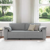 Canapé avec coussin Gris clair 219 x 77 x 82 cm tissu