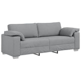 Canapé avec coussin Gris clair 219 x 77 x 82 cm tissu