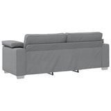 Canapé avec coussin Gris clair 219 x 77 x 82 cm tissu