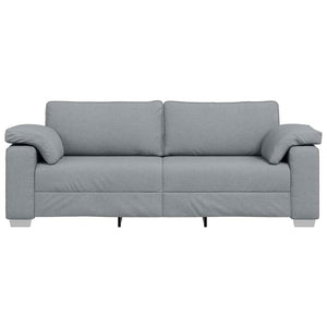 Canapé avec coussin Gris clair 219 x 77 x 82 cm tissu