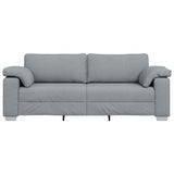 Canapé avec coussin Gris clair 219 x 77 x 82 cm tissu