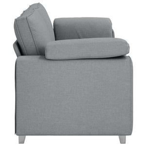 Canapé avec coussin Gris clair 219 x 77 x 82 cm tissu