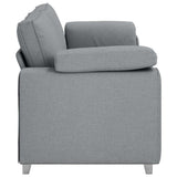 Canapé avec coussin Gris clair 219 x 77 x 82 cm tissu