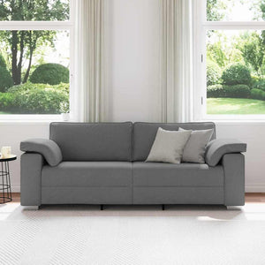 Canapé avec coussin Gris foncé 219 x 77 x 82 cm tissu