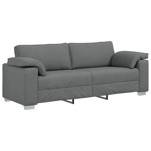 Canapé avec coussin Gris foncé 219 x 77 x 82 cm tissu