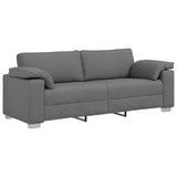 Canapé avec coussin Gris foncé 219 x 77 x 82 cm tissu