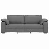 Canapé avec coussin Gris foncé 219 x 77 x 82 cm tissu