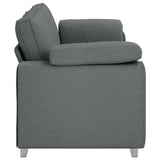 Canapé avec coussin Gris foncé 219 x 77 x 82 cm tissu