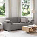 Canapé avec coussin Taupe 219 x 77 x 82 cm tissu
