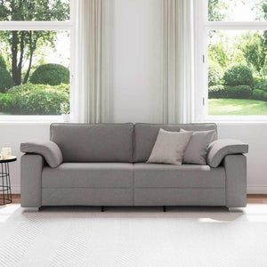 Canapé avec coussin Taupe 219 x 77 x 82 cm tissu