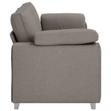 Canapé avec coussin Taupe 219 x 77 x 82 cm tissu