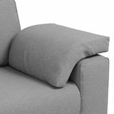 Canapé avec coussin Gris nuage 219 x 77 x 82 cm tissu