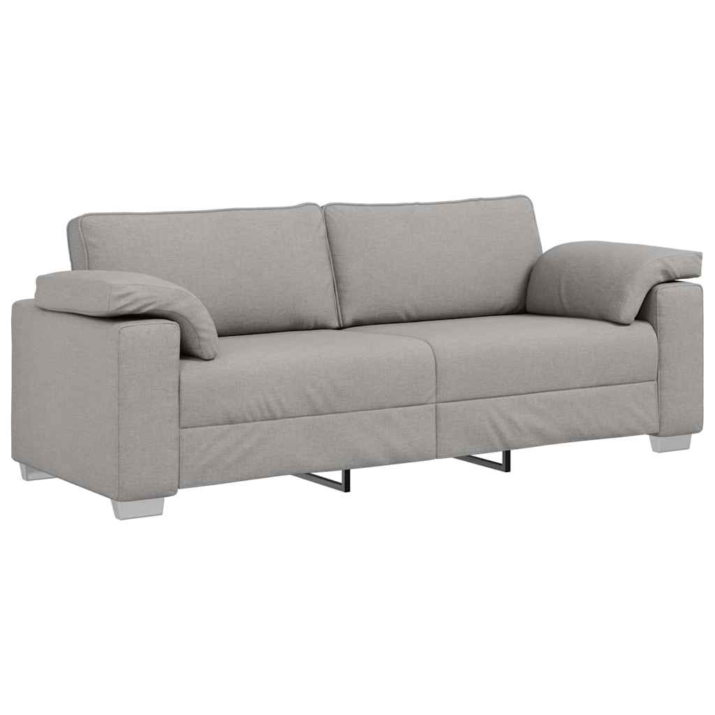 Canapé avec coussin Gris nuage 219 x 77 x 82 cm tissu