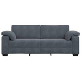 Canapé à 3 places gris foncé 178 cm velours