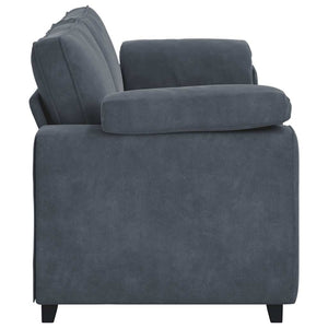 Canapé à 3 places gris foncé 178 cm velours