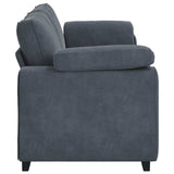 Canapé à 3 places gris foncé 178 cm velours
