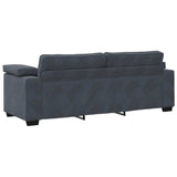 Canapé à 3 places gris foncé 178 cm velours