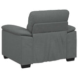 Fauteuil gris foncé 60 cm tissu