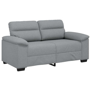 Canapé à 2 places gris clair 120 cm tissu
