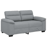 Canapé à 2 places gris clair 120 cm tissu
