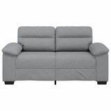 Canapé à 2 places gris clair 120 cm tissu