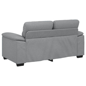 Canapé à 2 places gris clair 120 cm tissu