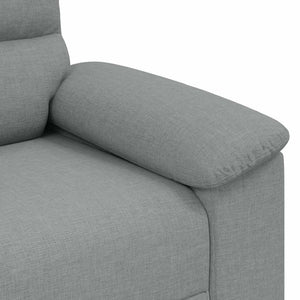 Canapé à 2 places gris clair 120 cm tissu