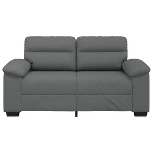 Canapé à 2 places gris foncé 120 cm tissu