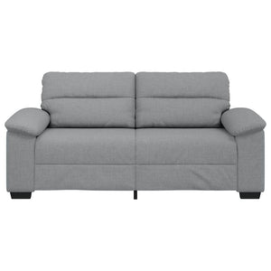 Canapé à 2 places gris clair 140 cm tissu
