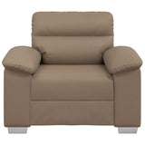 Fauteuil cappuccino 60 cm similicuir