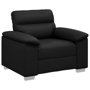 Fauteuil noir 60 cm similicuir