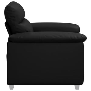 Fauteuil noir 60 cm similicuir
